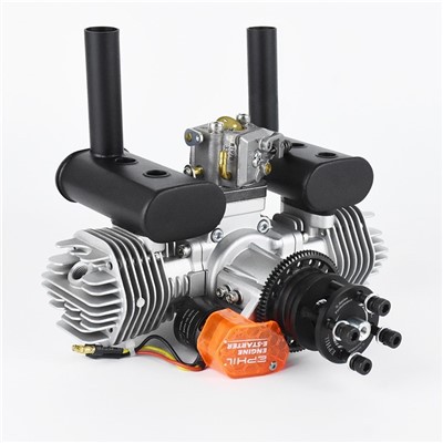 40cc ツインシリンダーガソリンエンジン、電動スターター付き